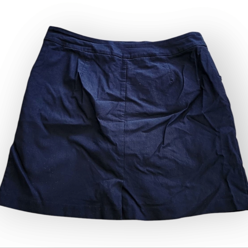Coconut Row Quick Dry Navy Mini Skirt 12 - Picture 2 of 5